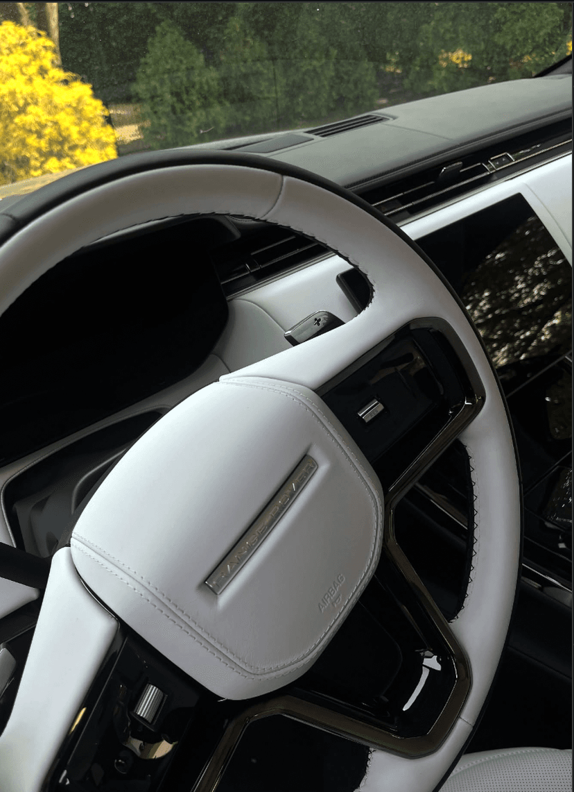 Range Rover Sport dashboard after interior detail