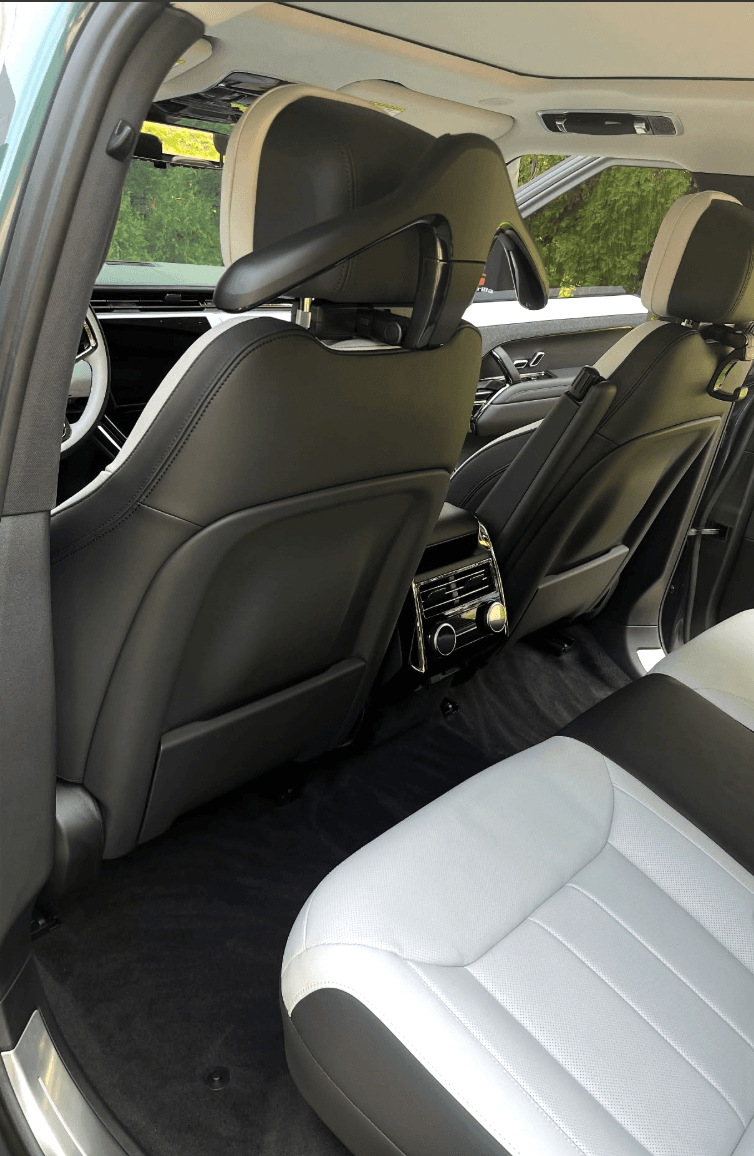 Range Rover Sport rear seats after full interior detail